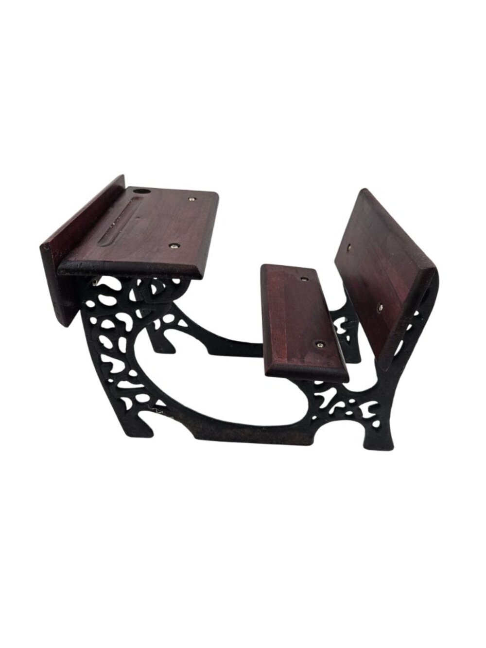 Heirloom Classics Nicole Reproduction Dollhouse School Desk Mini Wood Cast Iron - Picture 3 of 9